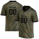 Custom Team Design Camo & Gray Colors Design Sports Football Jersey