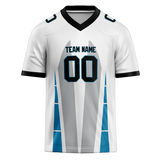 Custom Team Design White & Silver Colors Design Sports Football Jersey FT00CP060204