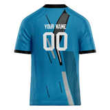 Custom Team Design Blue & Black Colors Design Sports Football Jersey FT00CP102001