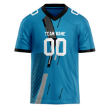 Custom Team Design Blue & Black Colors Design Sports Football Jersey FT00CP102001