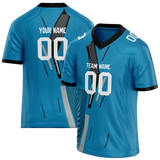 Custom Team Design Blue & Black Colors Design Sports Football Jersey FT00CP102001