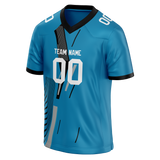 Custom Team Design Blue & Black Colors Design Sports Football Jersey FT00CP102001