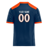 Custom Team Design Royal Blue & Orange Colors Design Sports Football Jersey FT00DB031910