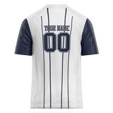 Custom Team Design White & Navy Blue Colors Design Sports Football Jersey FT00DC020218