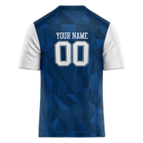 Custom Team Design Royal Blue & Black Colors Design Sports Football Jersey FT00DC051901