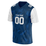 Custom Team Design Royal Blue & Black Colors Design Sports Football Jersey FT00DC051901