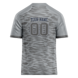 Custom Team Design Silver & Gray Colors Design Sports Football Jersey FT00DC060403