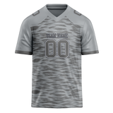 Custom Team Design Silver & Gray Colors Design Sports Football Jersey FT00DC060403