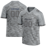 Custom Team Design Silver & Gray Colors Design Sports Football Jersey FT00DC060403