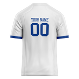 Custom Team Design White & Royal Blue Colors Design Sports Football Jersey FT00DC070219