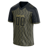 Custom Team Design Camo & Black Colors Design Sports Football Jersey FT00DL050601