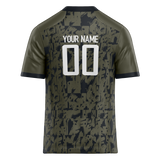 Custom Team Design Camo & Black Colors Design Sports Football Jersey FT00DL060601