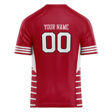 Custom Team Design Red & White Colors Design Sports Football Jersey FT00GBP020902