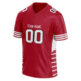 Custom Team Design Red & White Colors Design Sports Football Jersey FT00GBP020902