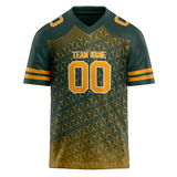 Custom Team Design Kelly Green & Yellow Colors Design Sports Football Jersey FT00GBP091512