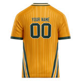 Custom Team Design Light Orange & Kelly Green Colors Design Sports Football Jersey FT00GBP101115
