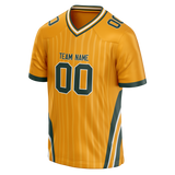 Custom Team Design Light Orange & Kelly Green Colors Design Sports Football Jersey FT00GBP101115