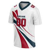 Custom Team Design White & Red Colors Design Sports Football Jersey FT00HT030209