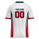 Custom Team Design White & Maroon Colors Design Sports Football Jersey FT00HT080208