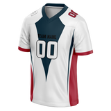 Custom Team Design White & Maroon Colors Design Sports Football Jersey FT00HT080208