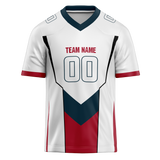 Custom Team Design White & Maroon Colors Design Sports Football Jersey FT00HT100208