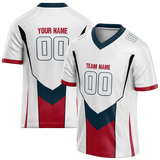 Custom Team Design White & Maroon Colors Design Sports Football Jersey FT00HT100208