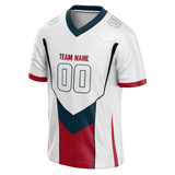 Custom Team Design White & Maroon Colors Design Sports Football Jersey FT00HT100208