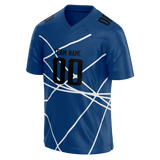 Custom Team Design Royal Blue & White Colors Design Sports Football Jersey FT00IC011902