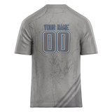 Custom Team Design Silver & Gray Colors Design Sports Football Jersey FT00IC030403