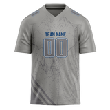 Custom Team Design Silver & Gray Colors Design Sports Football Jersey FT00IC030403