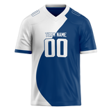 Custom Team Design White & Royal Blue Colors Design Sports Football Jersey FT00IC040219