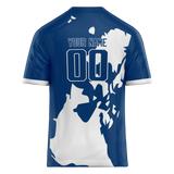 Custom Team Design Royal Blue & White Colors Design Sports Football Jersey FT00IC051902