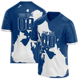 Custom Team Design Royal Blue & White Colors Design Sports Football Jersey