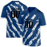 Custom Team Design Royal Blue & White Colors Design Sports Football Jersey FT00IC061902