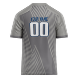 Custom Team Design Silver & Gray Colors Design Sports Football Jersey FT00IC090403