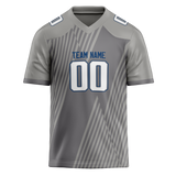 Custom Team Design Silver & Gray Colors Design Sports Football Jersey FT00IC090403