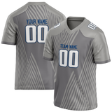 Custom Team Design Silver & Gray Colors Design Sports Football Jersey