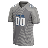 Custom Team Design Silver & Gray Colors Design Sports Football Jersey FT00IC090403