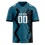 Custom Team Design Dark Aqua & White Colors Design Sports Football Jersey FT00JJ011602