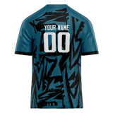 Custom Team Design Dark Aqua & Black Colors Design Sports Football Jersey FT00JJ071601