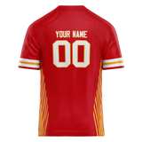 Custom Team Design Red & Yellow Colors Design Sports Football Jersey FT00KCC010912