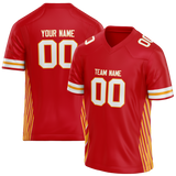 Custom Team Design Red & Yellow Colors Design Sports Football Jersey FT00KCC010912