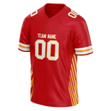 Custom Team Design Red & Yellow Colors Design Sports Football Jersey FT00KCC010912