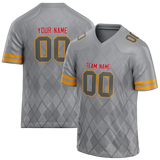 Custom Team Design Silver & Gray Colors Design Sports Football Jersey FT00KCC020403