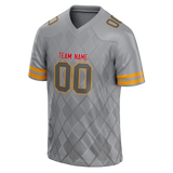 Custom Team Design Silver & Gray Colors Design Sports Football Jersey FT00KCC020403