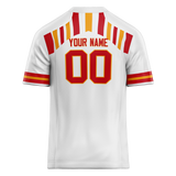 Custom Team Design White & Red Colors Design Sports Football Jersey FT00KCC030209