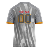 Custom Team Design Silver & Gray Colors Design Sports Football Jersey FT00KCC070403