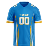 Custom Team Design Blue & Yellow Colors Design Sports Football Jersey FT00LAC012012