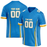 Custom Team Design Blue & Yellow Colors Design Sports Football Jersey FT00LAC012012