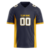 Custom Team Design Dark Purple & Yellow Colors Design Sports Football Jersey FT00LAC032212